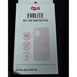 Evolite Tech 21 OnePlus Nord N20 5G Phone Case‎ 10 Ft Multi-Drop Protection Pink
